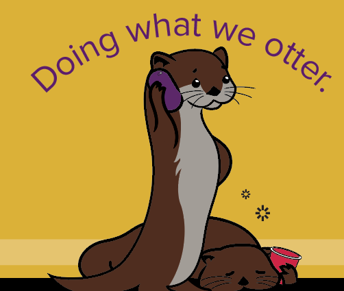 A friend 'doing what they otter'