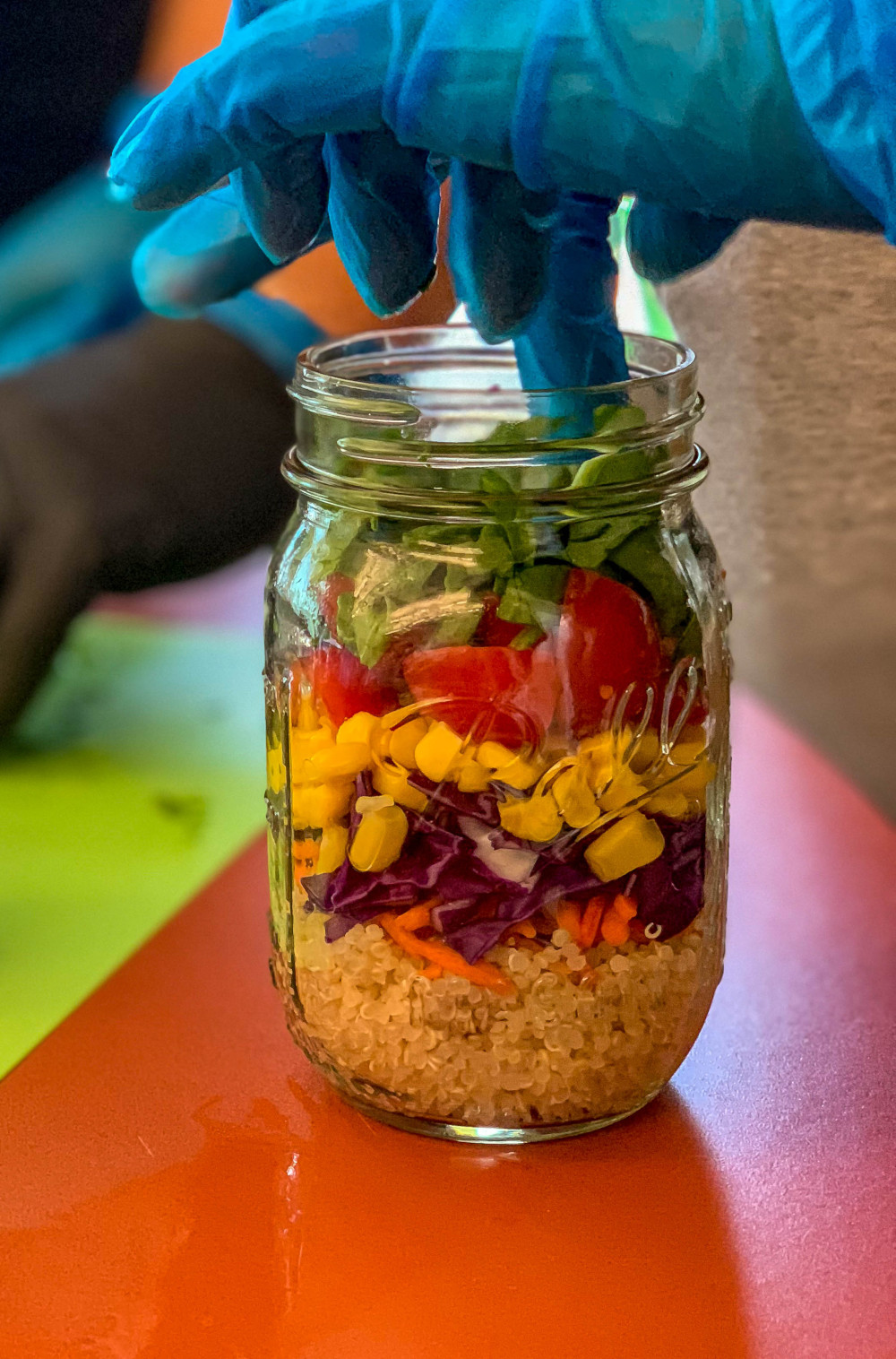 Mason jar salad
