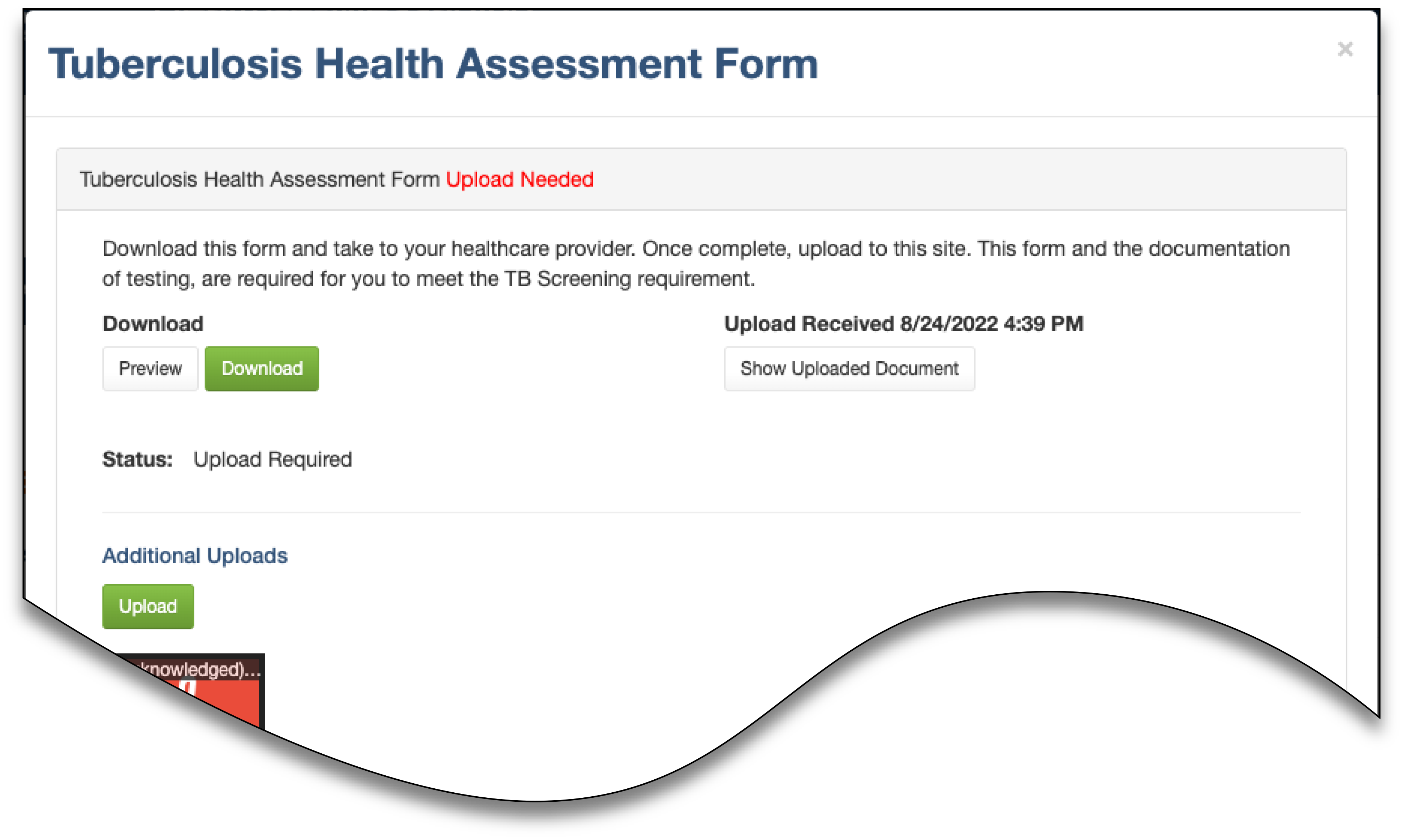 Screenshot - How to Upload and Verify Your Entrance Requirements 015